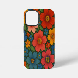 Funda Para iPhone 12 Mini Modelo de Flor Silvestre Brillante