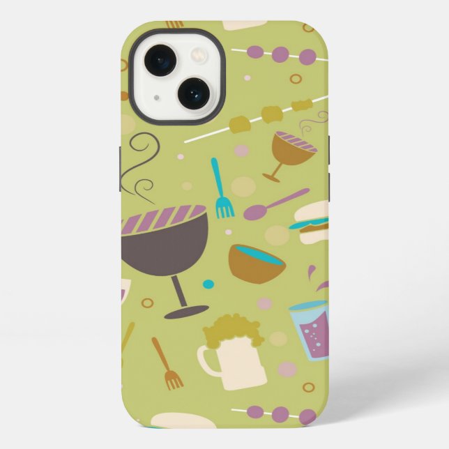Funda Para iPhone Modelo de la barbacoa (Reverso )