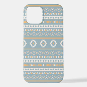 Funda Para iPhone 12 Modelo mixto azteca crema Naranja azul