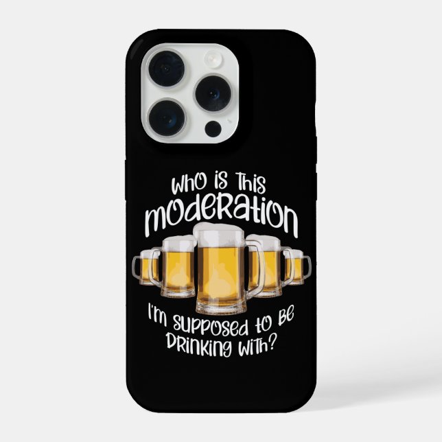 Funda Para iPhone Moderación (al beber) (Reverso )