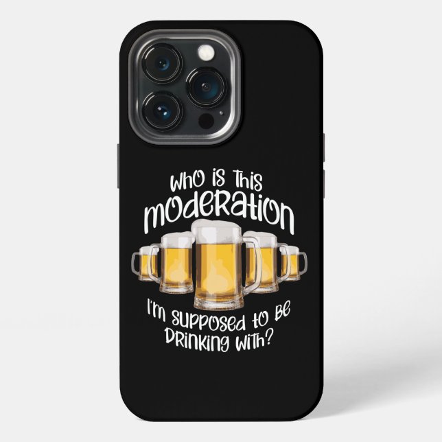 Funda Para iPhone Moderación (al beber) (Reverso )