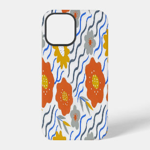 Funda Para iPhone 12 Pro Modern Abstract Flowers Boho Wavy