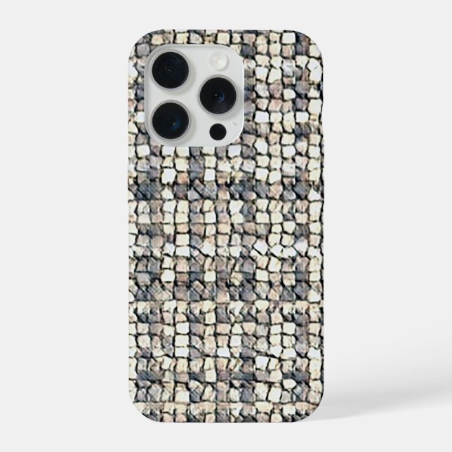 Funda Para iPhone Modern abstract geometric digital pattern 1259 (Reverso )