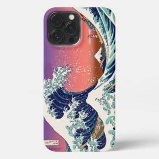 Funda Para iPhone 13 Pro Max Modern Great Wave Hokusai Pop Art 