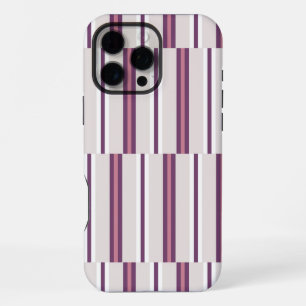 Funda Para iPhone 16 Pro Max Modern Mauve and Plum Stripe