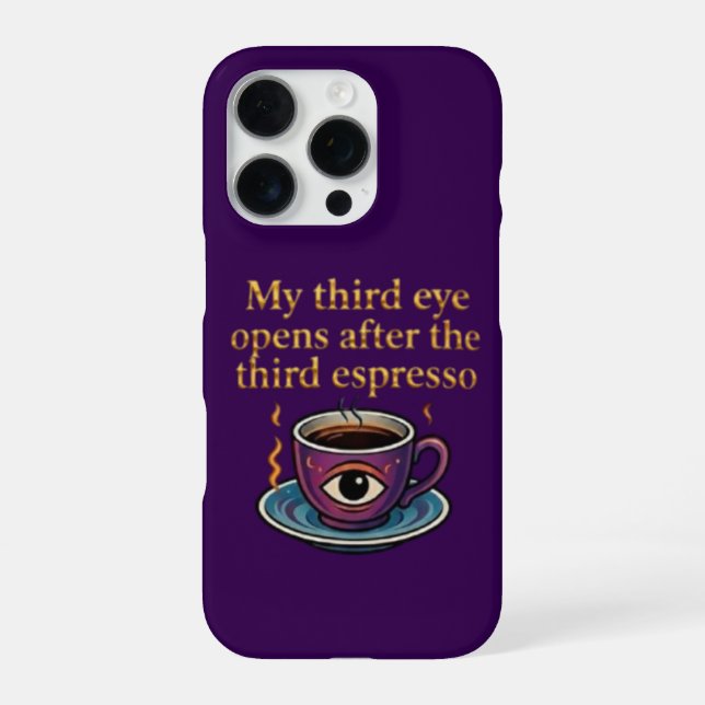 Funda Para iPhone Modern Mystic Coffee Art My third eye collection (Reverso)
