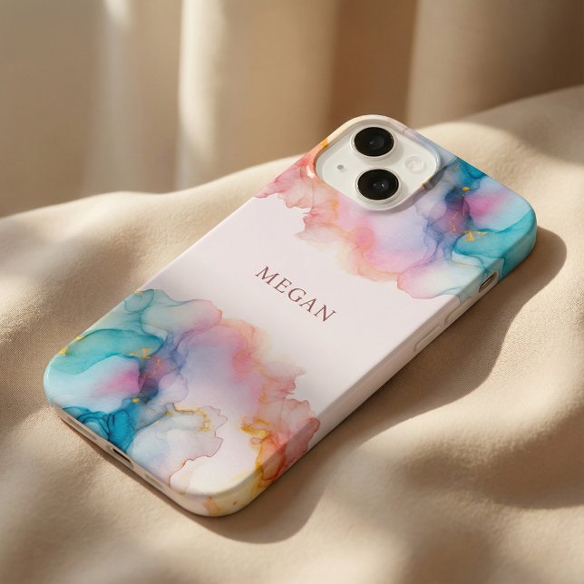 Funda Para iPhone Modern Pastel Stylish Alcohol Ink  (Subido por el creador)
