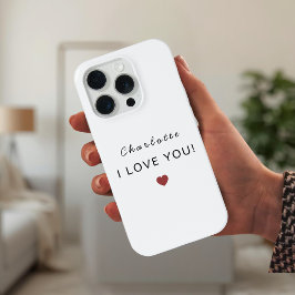 Modern Personalized Valentine – I Love You