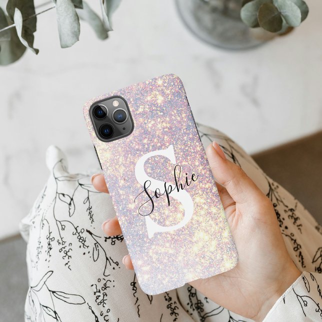 Funda Para iPhone Moderna chispa Purpurina | iP personal de Girly in (Subido por el creador)