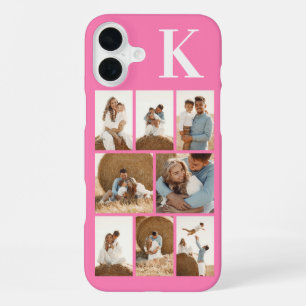Funda Para iPhone 16 Plus Moderno 8 Foto Rosa