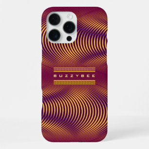 Funda Para iPhone 16 Pro Max Moderno Abstracto Atrevido Púrpura Único Trippy Pe