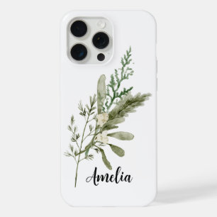 Moderno Elegante Acuarela Floral Blanca Roja Verde