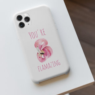 Funda Para iPhone 11Pro Max Moderno, Es Flamante Belleza Flamingo Rosa