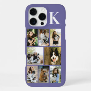 Funda Para iPhone 16 Pro Max Moderno Foto Morado de 8 Mascotas