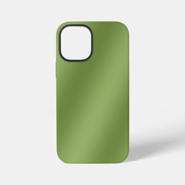 Funda Para iPhone Moderno lindo Gradiente verde sólido Patrón de ond (Reverso )