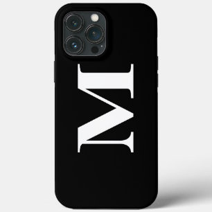 Funda Para iPhone 13 Pro Max Moderno minimalista elegante Personalizado Monogra