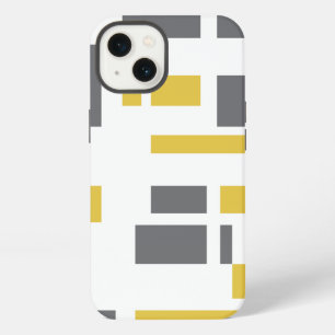 Moderno, simple, patrón geométrico amarillo gris c