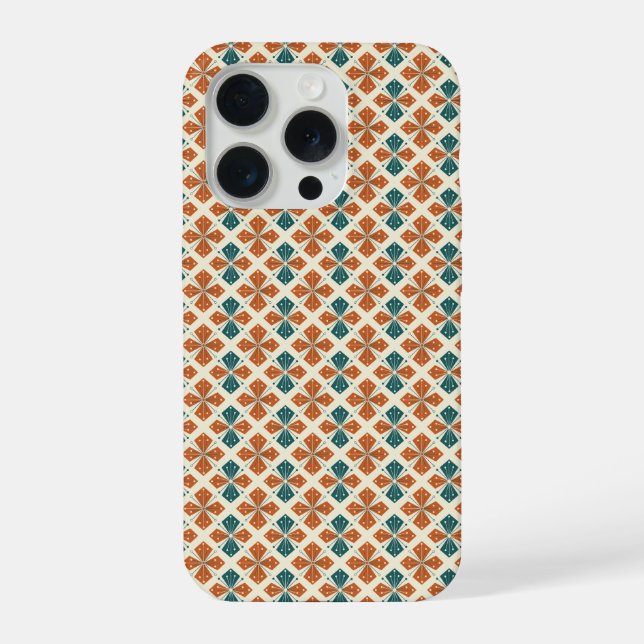 Funda Para iPhone Moderno Sofisticado de mediados de siglo Estallido (Reverso )