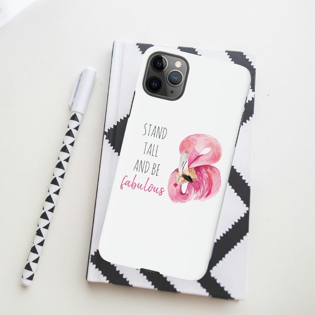 Funda Para iPhone Moderno Stand Exótico Alto Y SEA Fabuloso Flamingo (Subido por el creador)