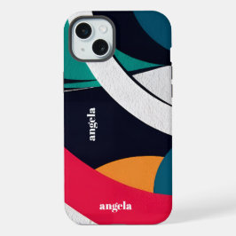 Moderno y elegante, abstracto geométrico verde azu