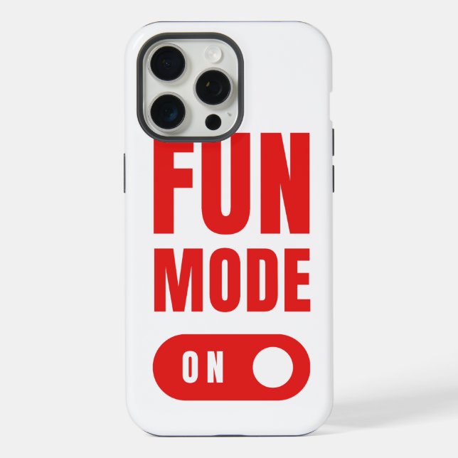 Funda Para iPhone modo de diversión activado (Reverso )