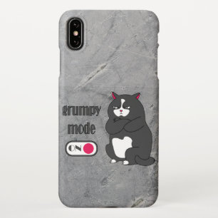 Funda Para iPhone XS Max Modo gruñón en gato gordo gracioso