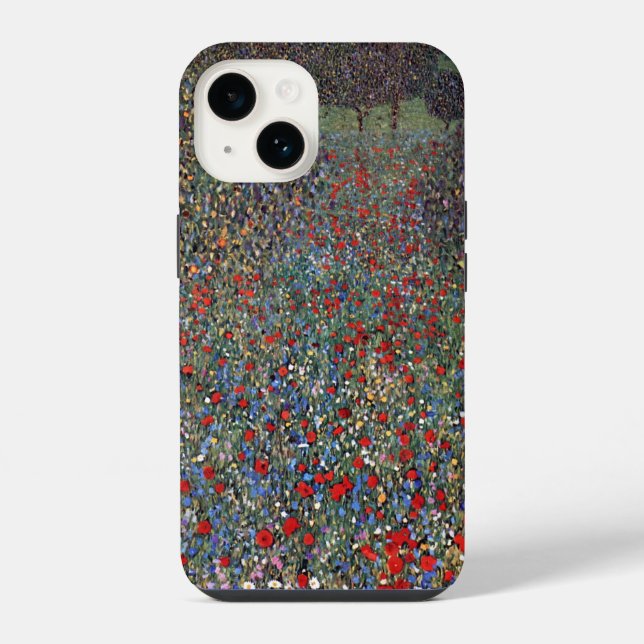 Funda Para iPhone Mohnfeld, Gustav Klimt (Reverso )