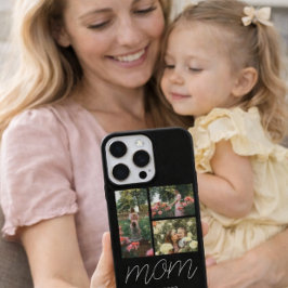 Funda Para iPhone 16 Pro Mom Established Modern Script Black 3 Photo Case
