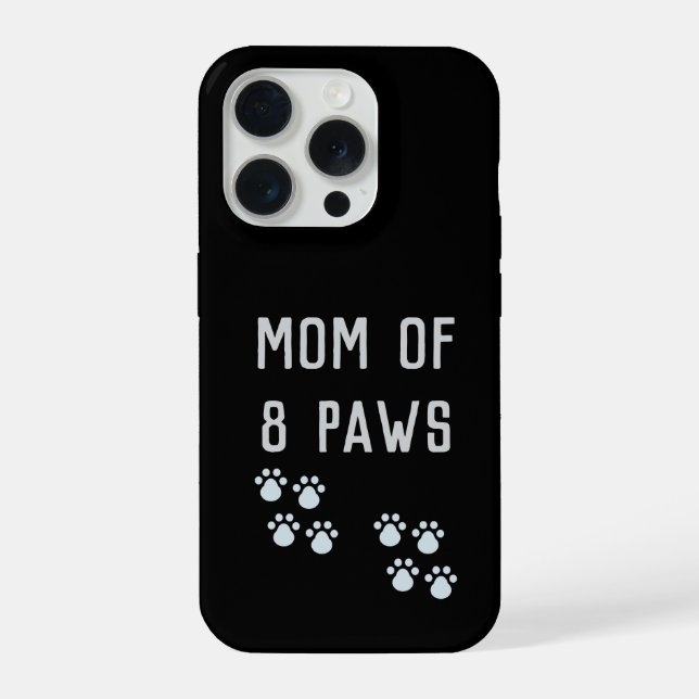 Funda Para iPhone Mom of 8 paws (Reverso )