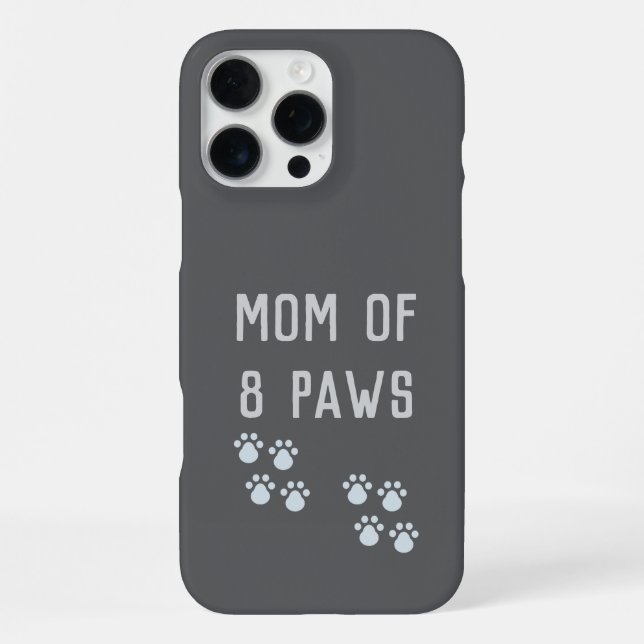 Funda Para iPhone Mom of 8 paws (Reverso )