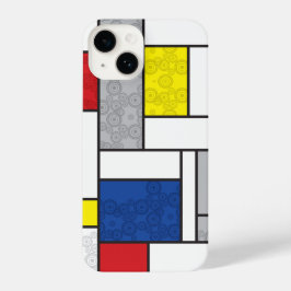 Mondrian Retro Círculos Minimalistas De Stijl Mod 