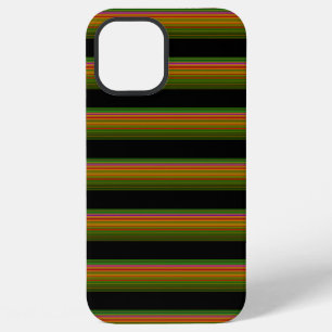 Funda Para iPhone 12 Pro Max Mono adorable con rayas coloridas