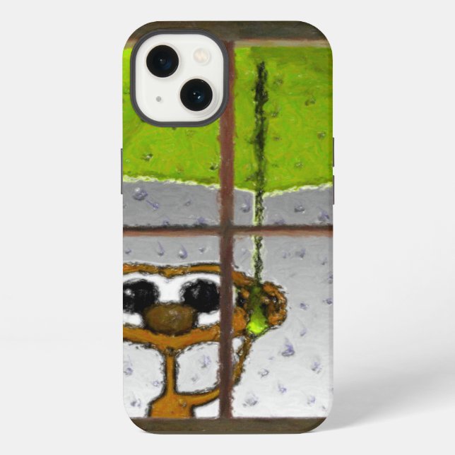 Funda Para iPhone Mono de día lluvioso (Reverso )
