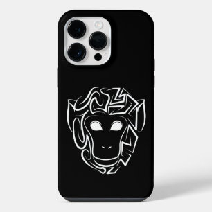 Funda Para iPhone 14 Pro Max Mono tribal blanco y negro