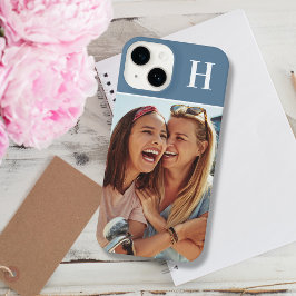 Funda Para iPhone 14 Monogram Initial Photograph Modern