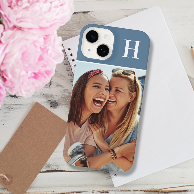 Funda Para iPhone Monogram Initial Photograph Modern (Subido por el creador)