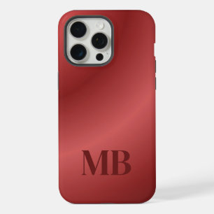 Monogram Modern Red Holiday