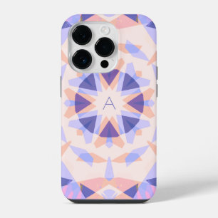 Funda Para iPhone 14 Pro Monograma Bonito morado Estrella mágica rosa Chica
