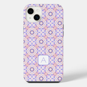 Funda Para iPhone 14 Plus Monograma Bonito Rosa Morado Mágico Estrella Niña