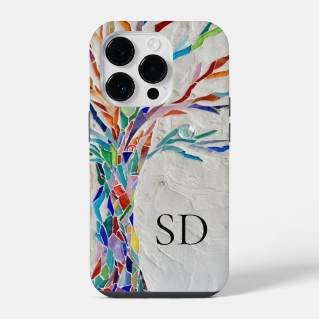 Funda Para iPhone Monograma Botánico (Reverso )