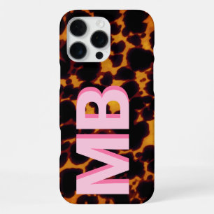 Funda Para iPhone 16 Pro Max Monograma de carey moderno