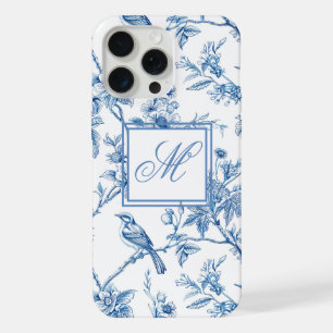 Monograma de Chinoiserie Azul y Blanco