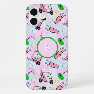 Funda Para iPhone 16 Plus Monograma de diseño y Personalizado femenino de co