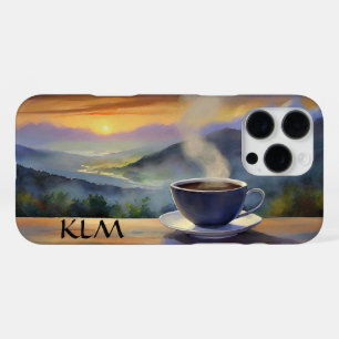 Funda Para iPhone 16 Pro Max Monograma de la infusión matutina