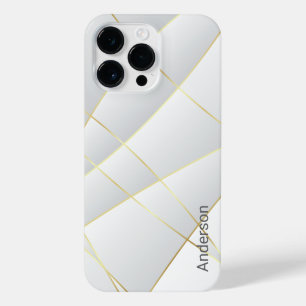 Funda Para iPhone 14 Pro Max Monograma de línea retro elegante moderna