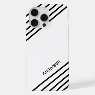 Monograma de línea retro elegante moderna