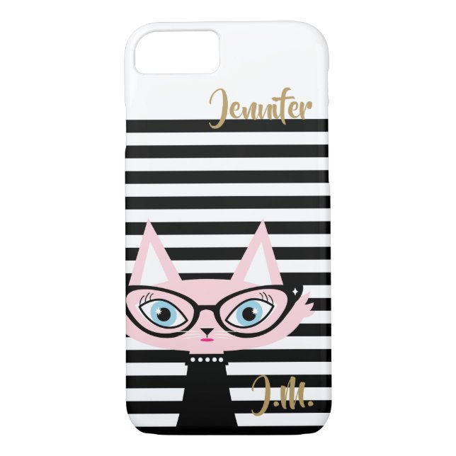 Funda para iPhone monograma de Moda 8/7 (Reverso)