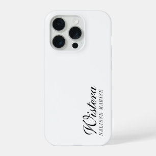 Monograma de nombre en negro y blanco moderno