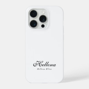 Monograma de nombre en negro y blanco moderno