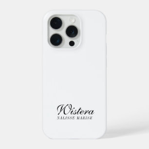 Monograma de nombre en negro y blanco moderno